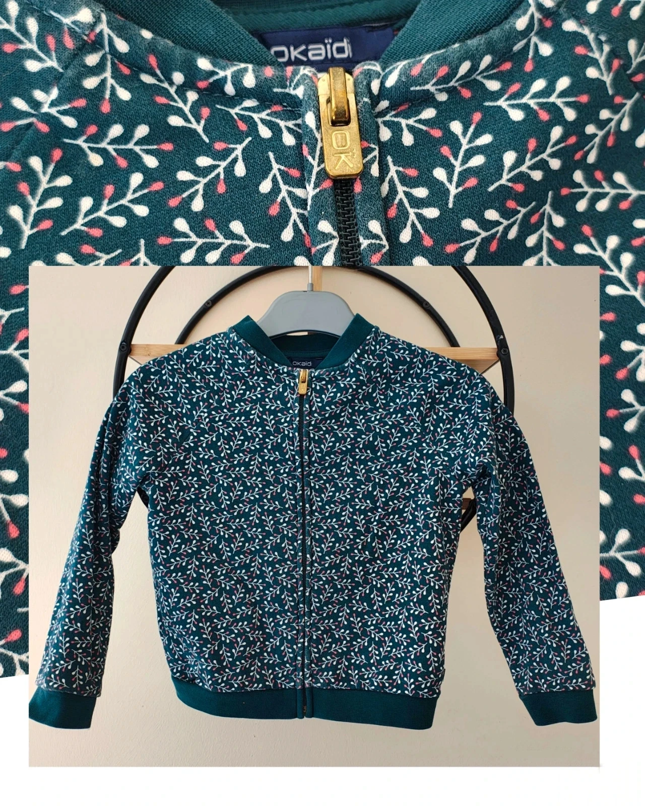 4 ans veste gilet zippé Okaïdi mi saison